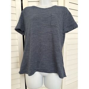 Ralph Lauren Striped Tee Shirt with Pocket‎ Short Sleeve Casual Top